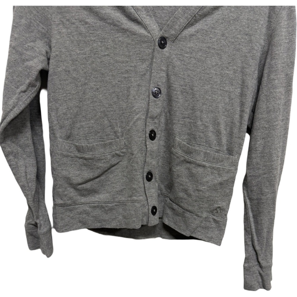 Polo Ralph Lauren Boys Gray Stretch Mesh Cardigan Sweater Size M 10-12 - Picture 3 of 6
